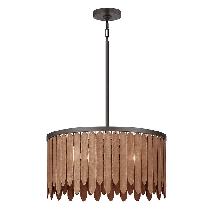 Maxim Lighting Marimba 4 Light 12.5" Single Pendant, Walnut - 22512WNGM