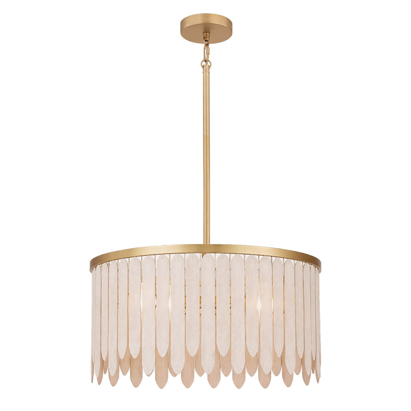 Maxim Lighting Marimba 4Lt 12.5" Single Pendant, Weathered White