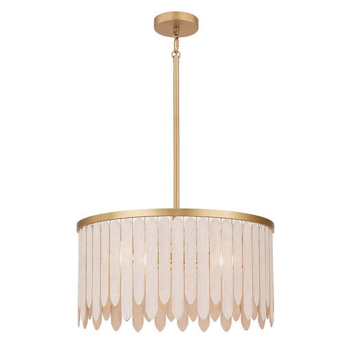 Maxim Lighting Marimba 4Lt 12.5" Single Pendant, Weathered White - 22512WWTNAB