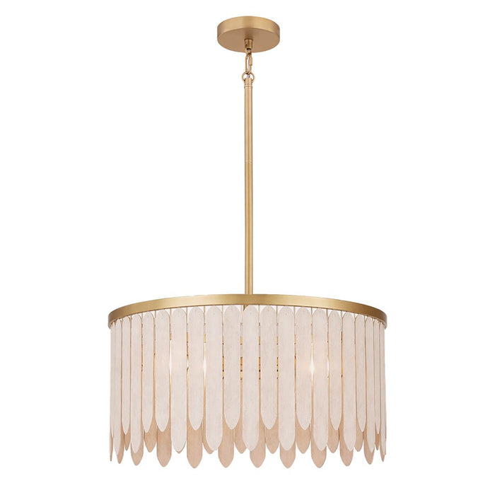 Maxim Lighting Marimba 4Lt 12.5" Single Pendant, Weathered White - 22512WWTNAB