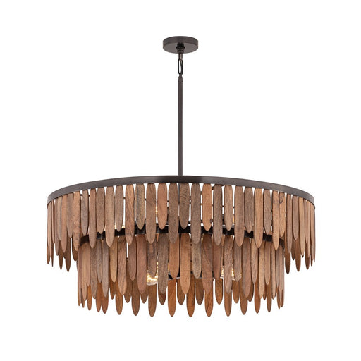 Maxim Lighting Marimba 7 Light 15" Single Pendant, Walnut - 22513WNGM