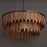Maxim Lighting Marimba 7 Light 15" Single Pendant, Walnut