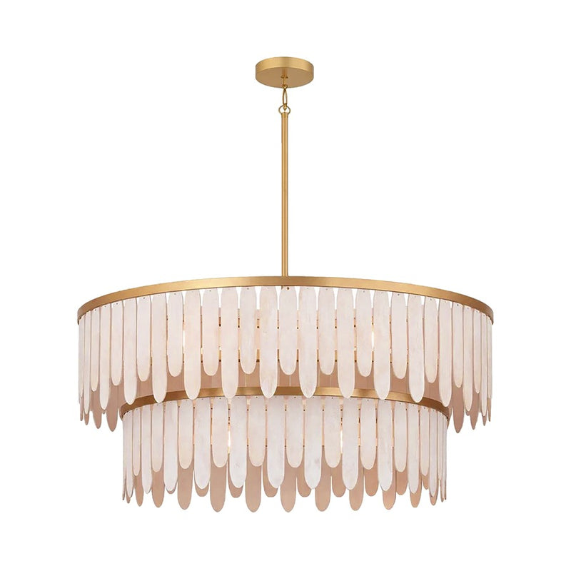 Maxim Lighting Marimba 7Lt 15" Single Pendant, Weathered White - 22513WWTNAB