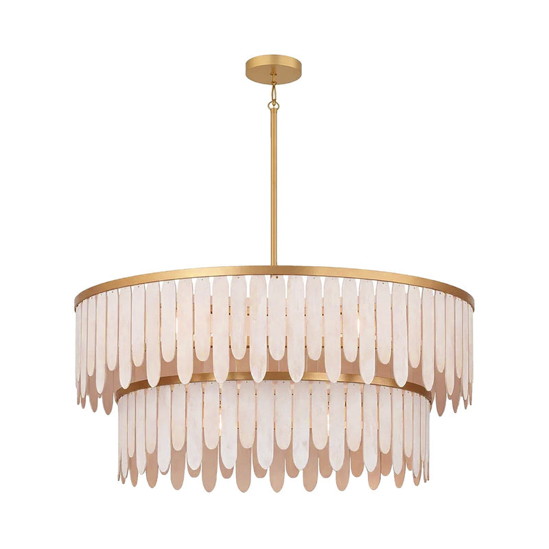 Maxim Lighting Marimba 7Lt 15" Single Pendant, Weathered White