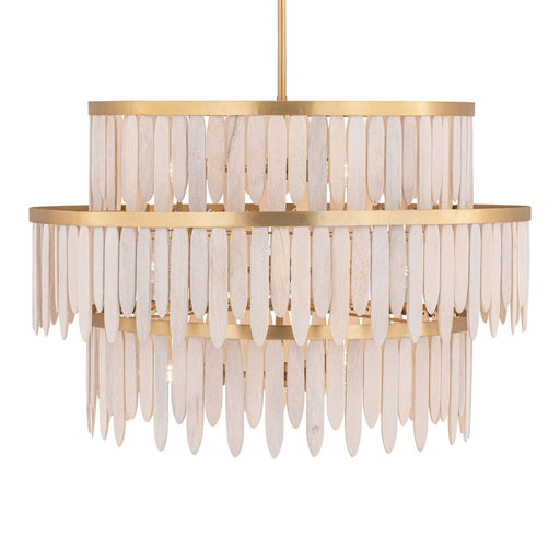 Maxim Lighting Marimba 10 Light 25.5" Chandelier, Weathered White