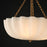 Maxim Lighting Bundt 3 Light 18" Semi-Flush Mount, White/Aged Brass