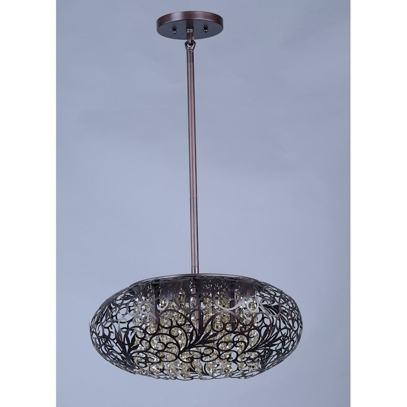 Maxim Lighting Arabesque 7-Light Pendant Golden Silver