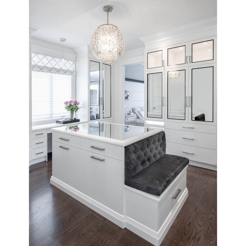 Maxim Lighting Arabesque 9-Light Pendant Golden Silver