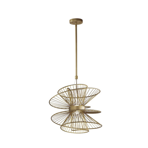 Maxim Lighting Zeta 2 Light 20" Suspension LED Pendant, Aged Brass
