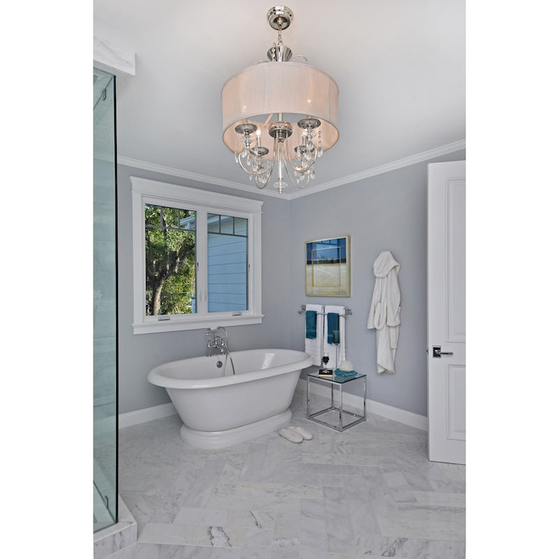 Maxim Montgomery 4-Light Pendant Polished Nickel