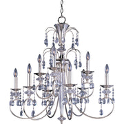 Maxim Montgomery 9-Light Chandelier Polished Nickel