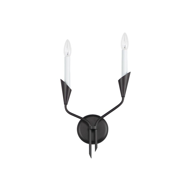 Maxim Lighting Calyx 2-Light Sconce, Black