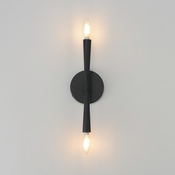 Maxim Lighting Rome 2 Light 13.5" Wall Sconce, Black