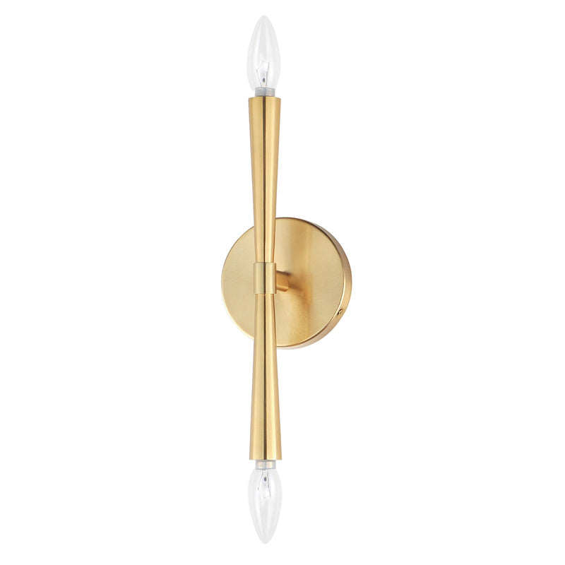 Maxim Lighting Rome 2 Light 13.5" Wall Sconce, Satin Brass