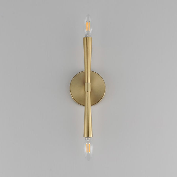 Maxim Lighting Rome 2 Light 13.5" Wall Sconce, Satin Brass