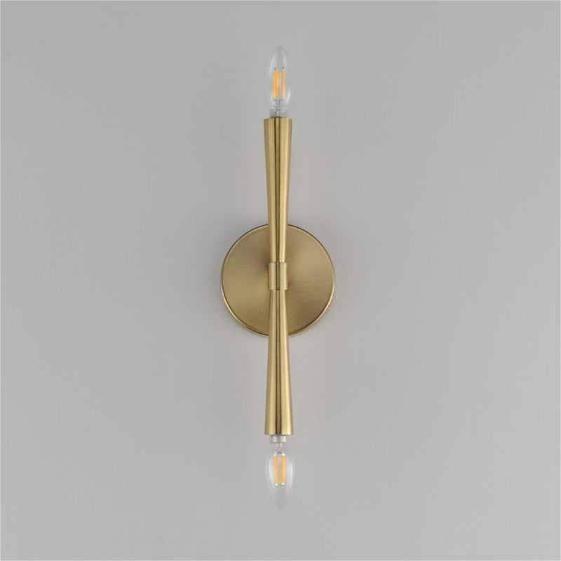 Maxim Lighting Rome 2 Light 13.5" Wall Sconce, Satin Brass
