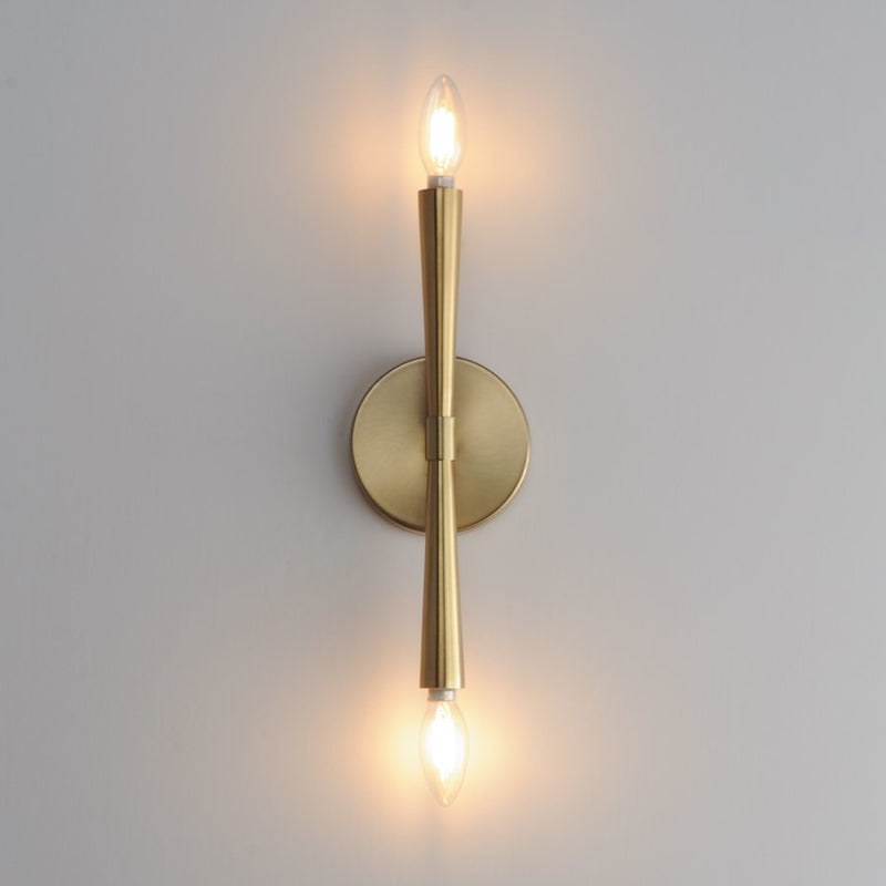 Maxim Lighting Rome 2 Light 13.5" Wall Sconce, Satin Brass