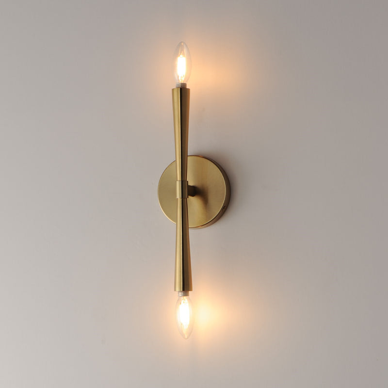Maxim Lighting Rome 2 Light 13.5" Wall Sconce, Satin Brass