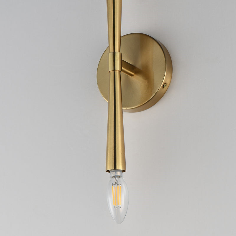 Maxim Lighting Rome 2 Light 13.5" Wall Sconce, Satin Brass