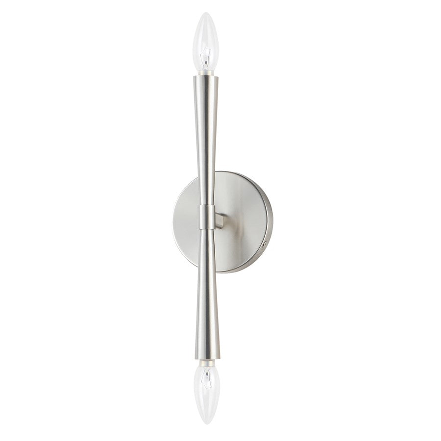 Maxim Lighting Rome 2 Light 13.5" Wall Sconce, Satin Nickel - 24620SN