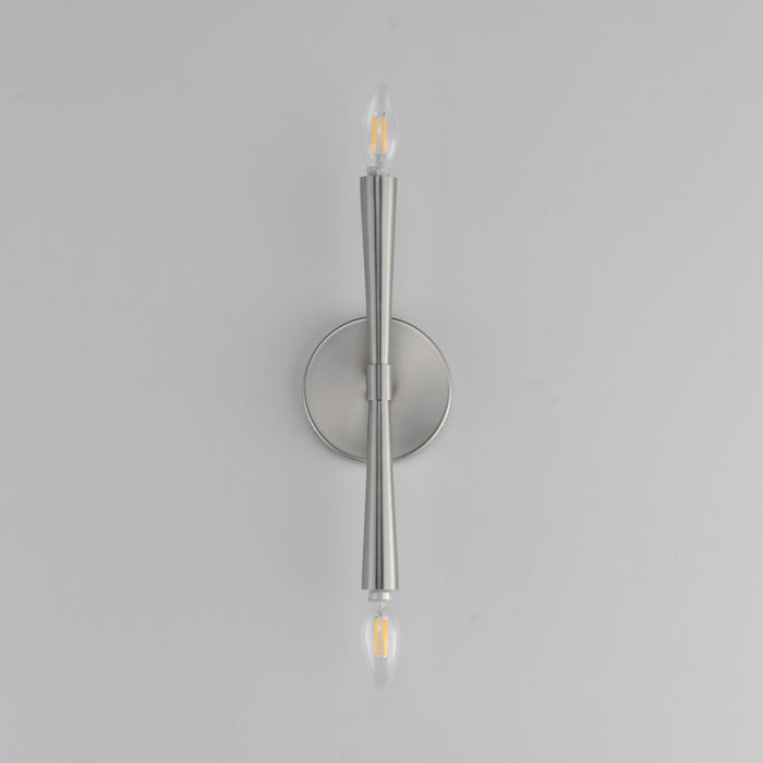 Maxim Lighting Rome 2 Light 13.5" Wall Sconce, Satin Nickel