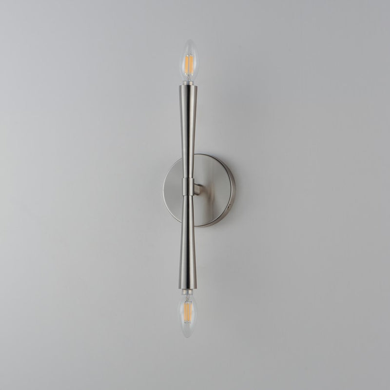 Maxim Lighting Rome 2 Light 13.5" Wall Sconce, Satin Nickel