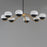 Maxim Lucerne 8Lt Chandelier, Black/Aged Brass/Marble