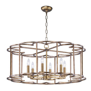 Maxim Lighting 14.5' x 31.5' Helix 6 Light Chandelier, Bronze Fusion