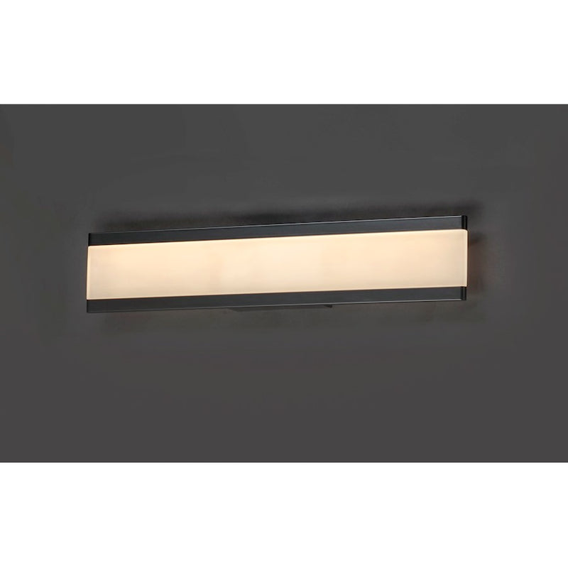 Maxim Lighting Visor 30" LED 2-Light Wall Sconce, Black
