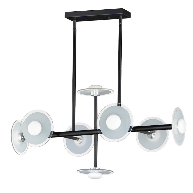 Maxim Lighting Helio 8-Light LED Pendant, Black