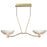 Maxim Lighting Metropolis 2 Light Linear Pendant, Brass/Clear