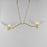 Maxim Lighting Metropolis 2 Light Linear Pendant, Brass/Clear