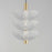 Maxim Lighting Metropolis 3 Light Pendant, Brass/Textured Clear