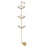 Maxim Lighting Metropolis 3 Light Wall Sconce, Brass/Textured Clear