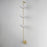 Maxim Lighting Metropolis 3 Light Wall Sconce, Brass/Textured Clear