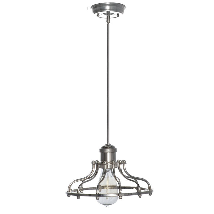 Maxim Lighting Mini Hi Bay 1 Light Pendant Stem Hung W/Bulb, NK - 25044PN-BUI