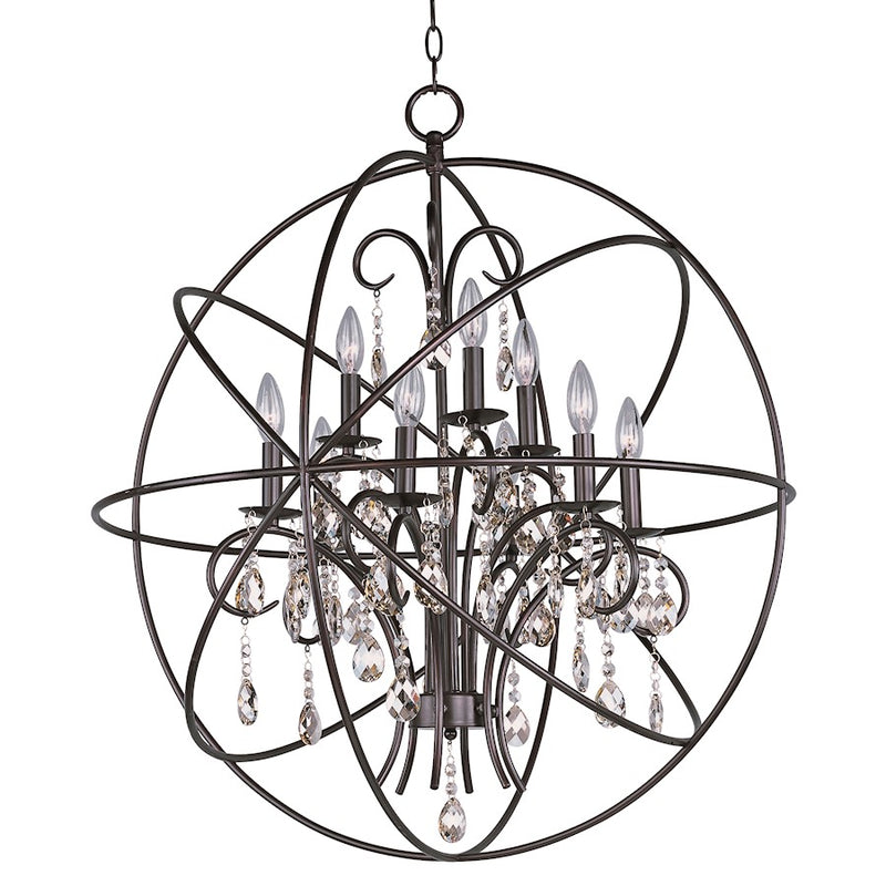 Maxim Lighting Orbit 9 Light Pendant, Oil Rubbed Bronze