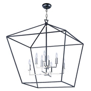 Maxim Lighting 35.75' x 32.5' Abode 8 Lt Chandelier, Black/Nickel