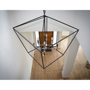 Maxim Lighting 35.75' x 32.5' Abode 8 Lt Chandelier, Black/Nickel