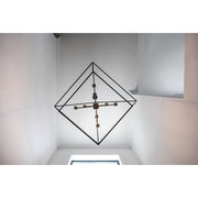 Maxim Lighting 35.75' x 32.5' Abode 8 Lt Chandelier, Black/Nickel