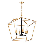 Maxim Lighting Abode 4-Light Large Chandelier, Gold/Black