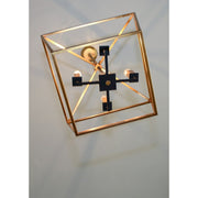 Maxim Lighting Abode 4-Light Large Chandelier, Gold/Black