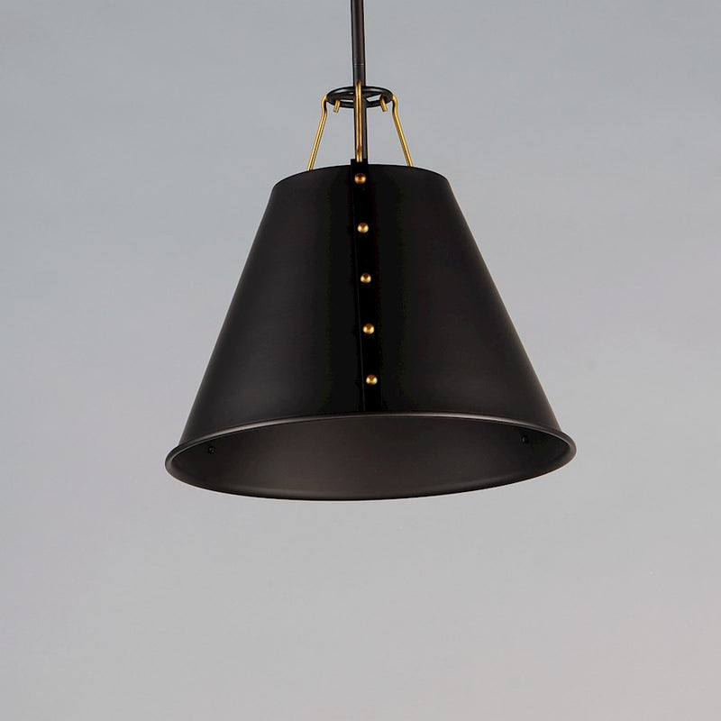 Maxim Lighting Trestle 1-Light Pendant, Oil Rubbed Bronze/Brass