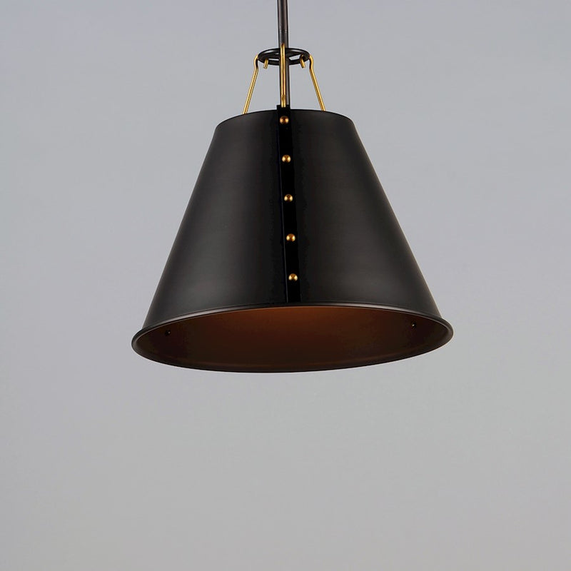 Maxim Lighting Trestle 1-Light Pendant, Oil Rubbed Bronze/Brass