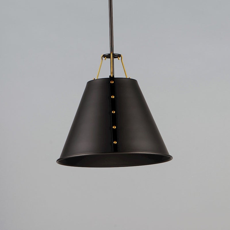 Maxim Lighting Trestle 1-Light Pendant, Oil Rubbed Bronze/Brass