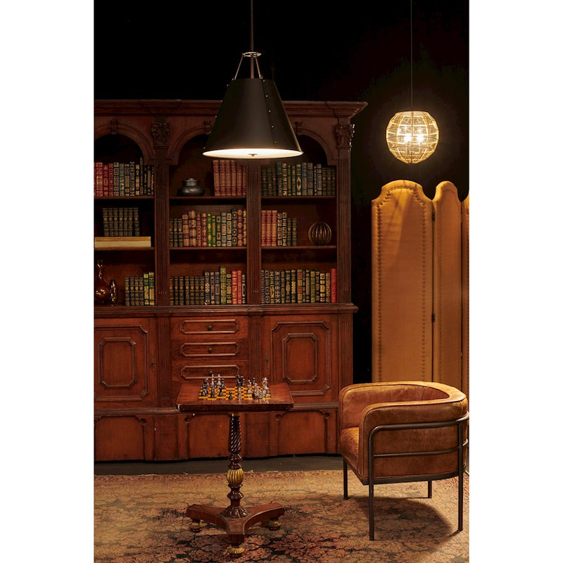 Maxim Lighting Trestle 3-Light Pendant, Oil Rubbed Bronze/Brass