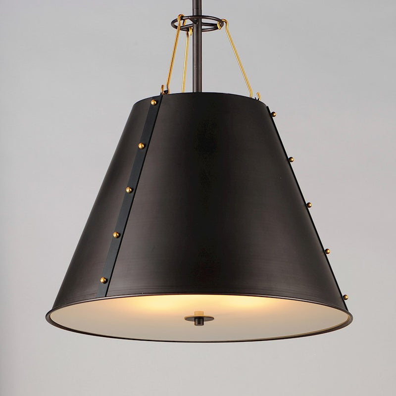 Maxim Lighting Trestle 3-Light Pendant, Oil Rubbed Bronze/Brass