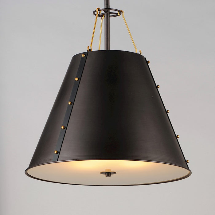Maxim Lighting Trestle 3-Light Pendant, Oil Rubbed Bronze/Brass