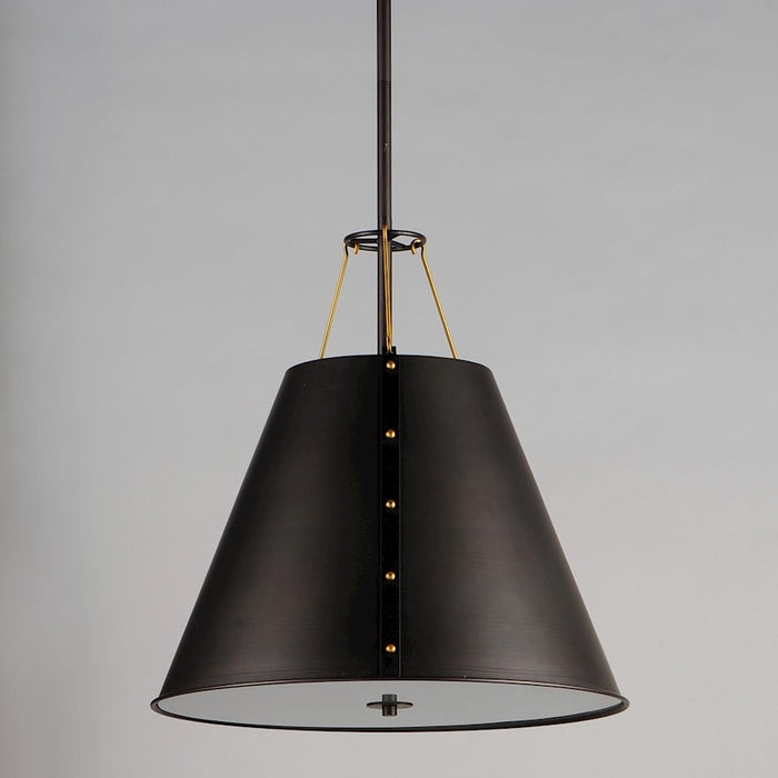 Maxim Lighting Trestle 3-Light Pendant, Oil Rubbed Bronze/Brass