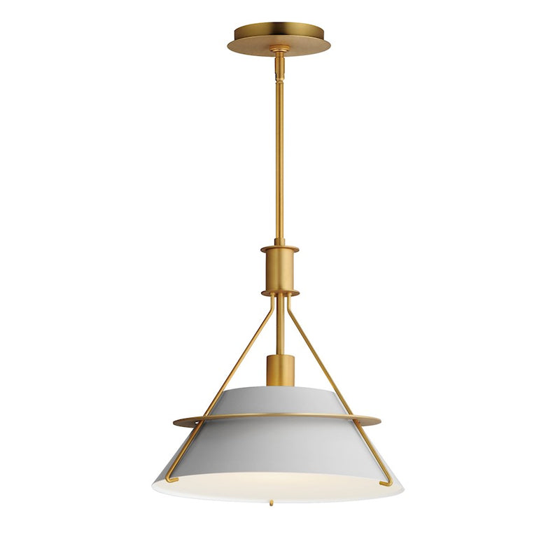 Maxim Lighting Lucas 1 Light Pendant, Natural Aged Brass